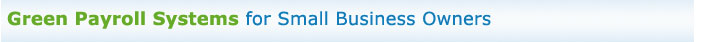 green payroll for small  business owners